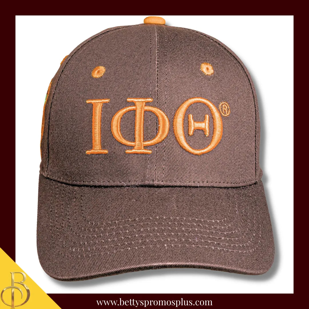 Iota Phi Theta ΙΦΘ Embroidered Shield Baseball Cap-Iota Phi Theta Paraphernalia-Iota Phi Theta Hats-Betty's Promos Plus