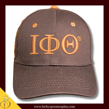 Iota Phi Theta ΙΦΘ Embroidered Shield Baseball Cap-Iota Phi Theta Paraphernalia-Iota Phi Theta Hats-Betty's Promos Plus