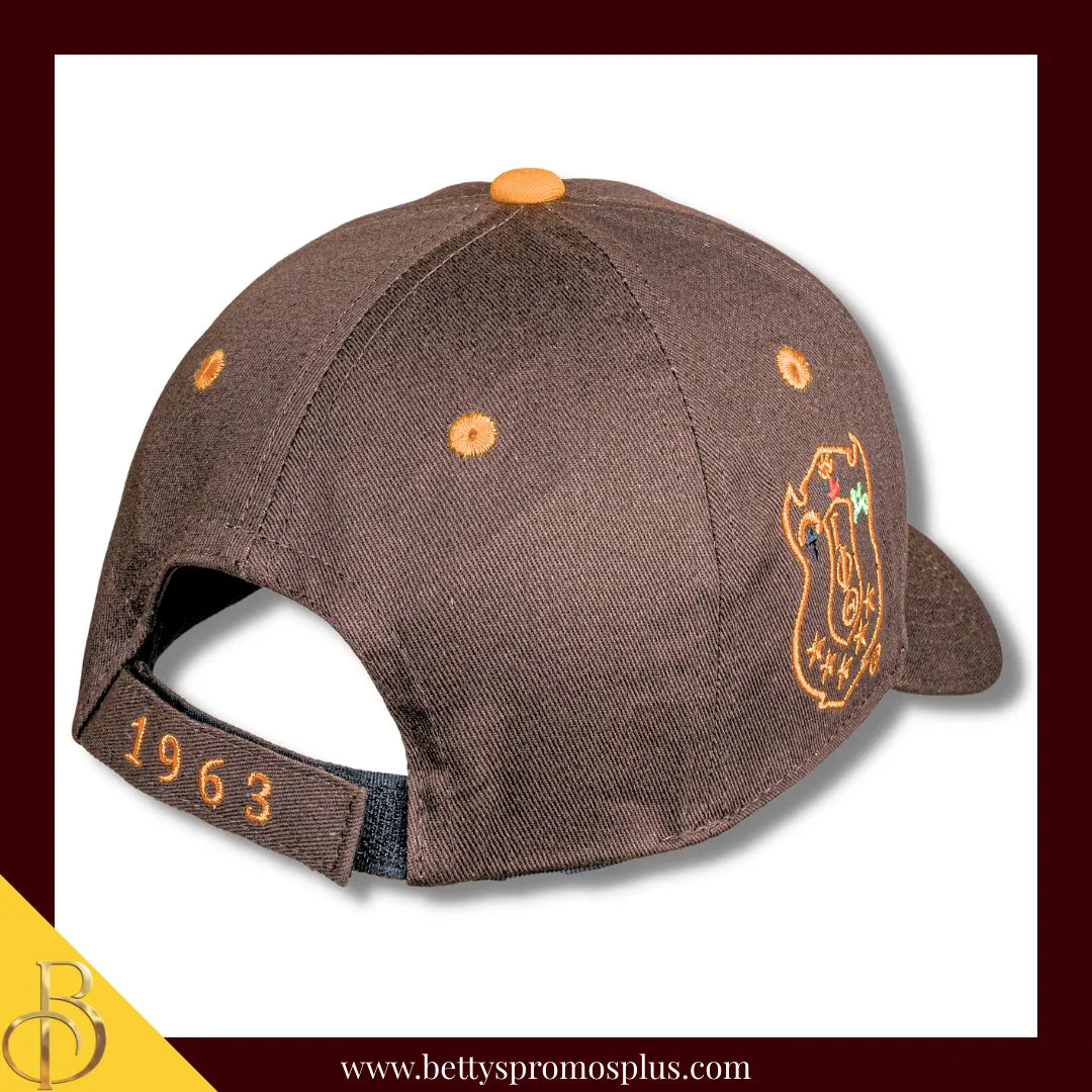 Iota Phi Theta ΙΦΘ Embroidered Shield Baseball Cap-Iota Phi Theta Paraphernalia-Iota Phi Theta Hats-Betty's Promos Plus