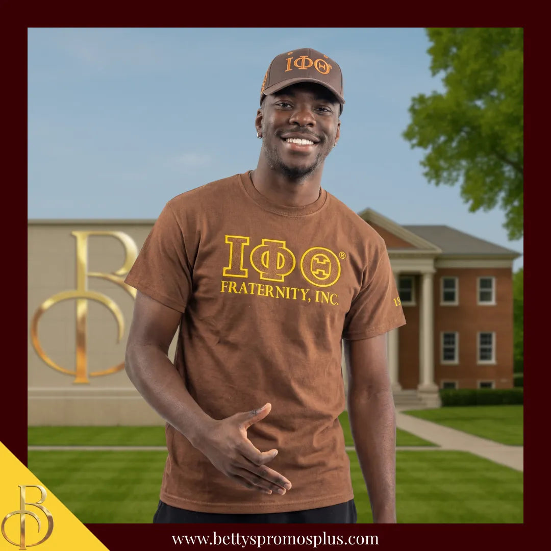 Iota Phi Theta ΙΦΘ Embroidered Shield Baseball Cap-Iota Phi Theta Paraphernalia-Iota Phi Theta Hats-Betty's Promos Plus