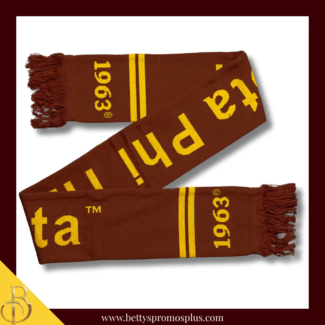 Iota Phi Theta ΙΦΘ Fraternity Knit Scarf-Brown-Iota Phi Theta Paraphernalia-Iota Phi Theta Scarf-Betty's Promos Plus