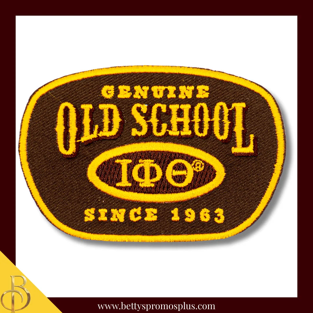 Iota Phi Theta ΙΦΘ Genuine Old School Patch-Brown-Iota Phi Theta Paraphernalia-Iota Phi Theta Patch-Betty's Promos Plus