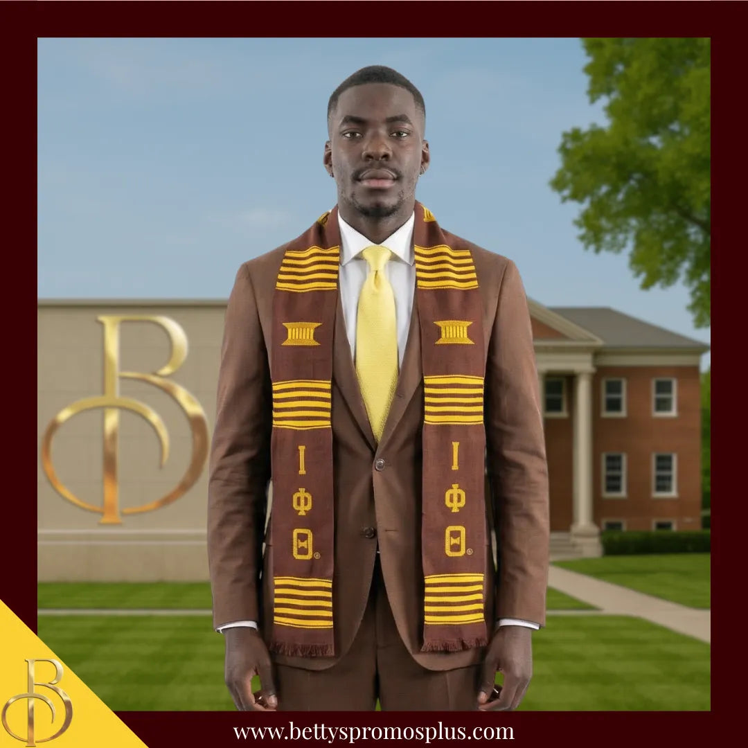 Iota Phi Theta Greek Letters Kente Cloth Graduation Stole Gold Iota Phi Theta Greek Letters Kente Cloth Graduation Stole Gold