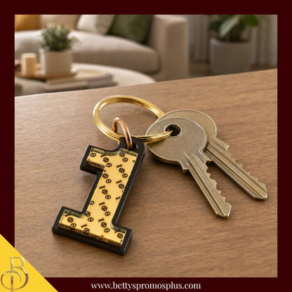 Iota Phi Theta ΙΦΘ Line Number Mirrored Acrylic Keychain Available 1-25-Iota Phi Theta Paraphernalia-Iota Phi Theta Keychain-Betty's Promos Plus