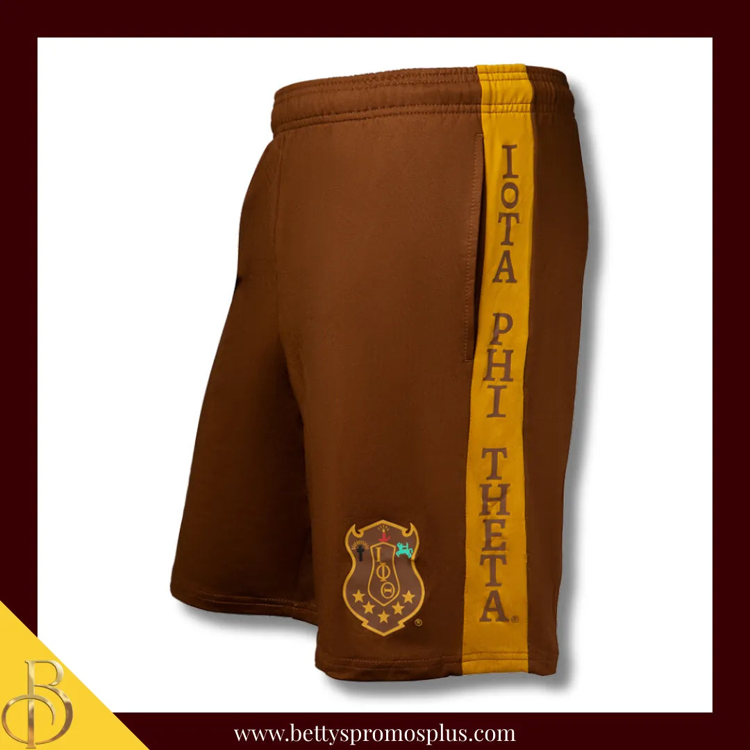 Iota Phi Theta ΙΦΘ Performance Shorts-Brown-Medium-Iota Phi Theta Paraphernalia-Iota Phi Theta Shorts-Betty's Promos Plus