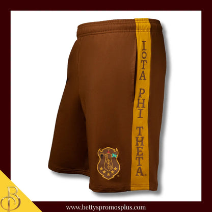 Iota Phi Theta ΙΦΘ Performance Shorts-Brown-Medium-Iota Phi Theta Paraphernalia-Iota Phi Theta Shorts-Betty's Promos Plus