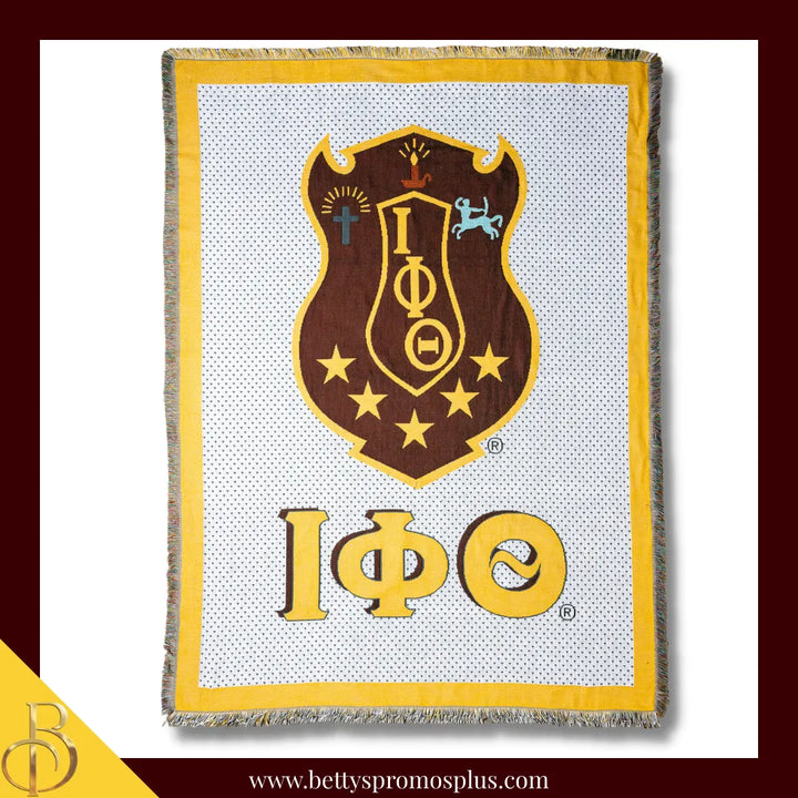 Iota Phi Theta ΙΦΘ Shield Afghan Throw Blanket