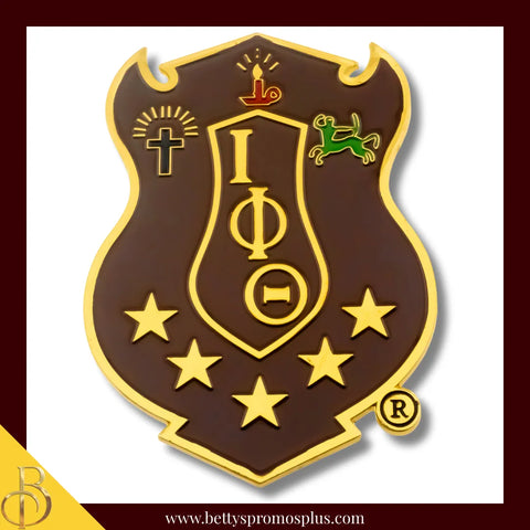 Iota Phi Theta ΙΦΘ Shield Auto Decal Crest Sticker Car Emblem-Shield-Iota Phi Theta Paraphernalia-Iota Phi Theta Auto Decal-Betty's Promos Plus