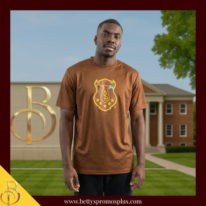 Iota Phi Theta ΙΦΘ Shield Performance Moisture Wicking Screen Printed Workout T-Shirt-Iota Phi Theta Paraphernalia-Iota Phi Theta T-Shirts-Betty's Promos Plus