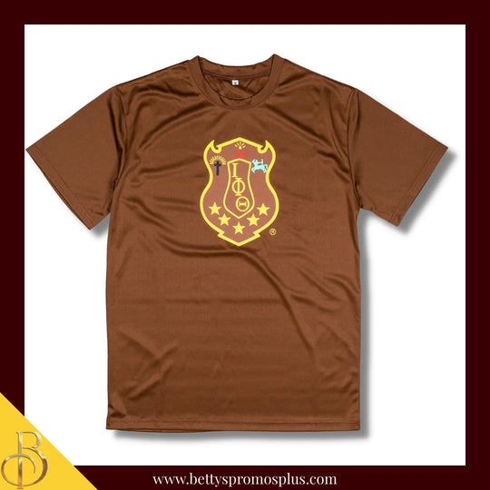 Iota Phi Theta ΙΦΘ Shield Performance Moisture Wicking Screen Printed Workout T-Shirt-Iota Phi Theta Paraphernalia-Iota Phi Theta T-Shirts-Betty's Promos Plus