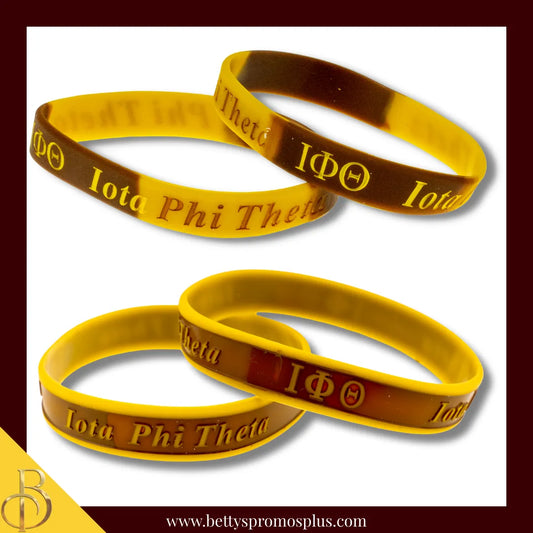 Iota Phi Theta ΙΦΘ Silicone Wristband Rubber Bracelet-Iota Phi Theta Paraphernalia-Iota Phi Theta Wristband-Betty's Promos Plus