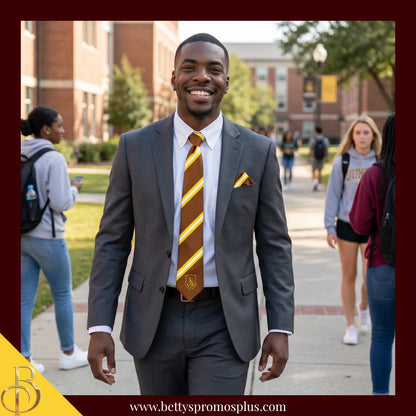 Iota Phi Theta ΙΦΘ Tie and Pocket Square Combo-Iota Phi Theta Paraphernalia-Iota Phi Theta Tie Set-Betty's Promos Plus