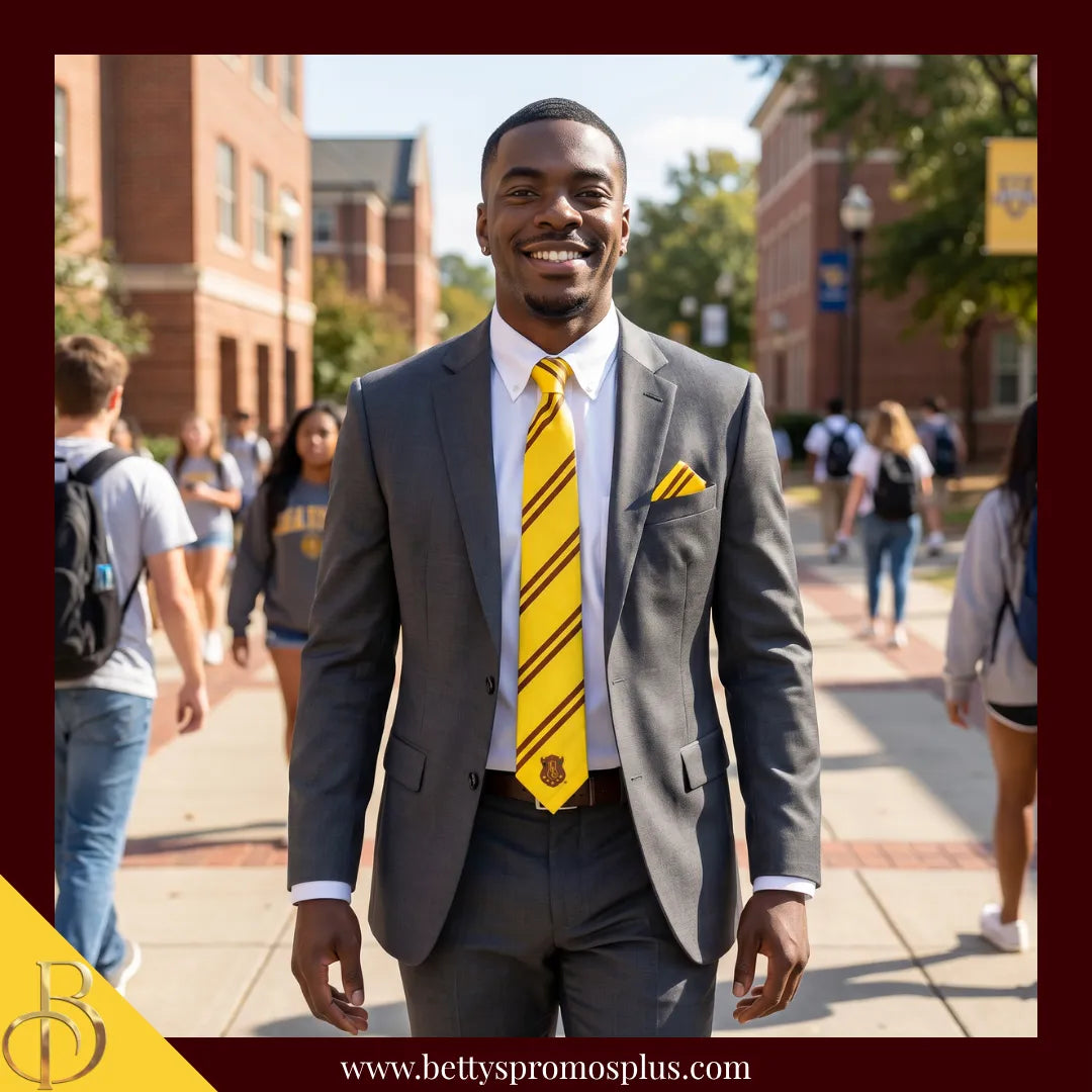 Iota Phi Theta ΙΦΘ Tie and Pocket Square Combo-Iota Phi Theta Paraphernalia-Iota Phi Theta Tie Set-Betty's Promos Plus