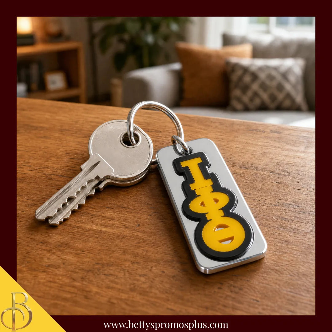 Iota Phi Theta ΙΦΘ Vertical Block Acrylic Keychain-Iota Phi Theta Paraphernalia-Iota Phi Theta Keychain-Betty's Promos Plus