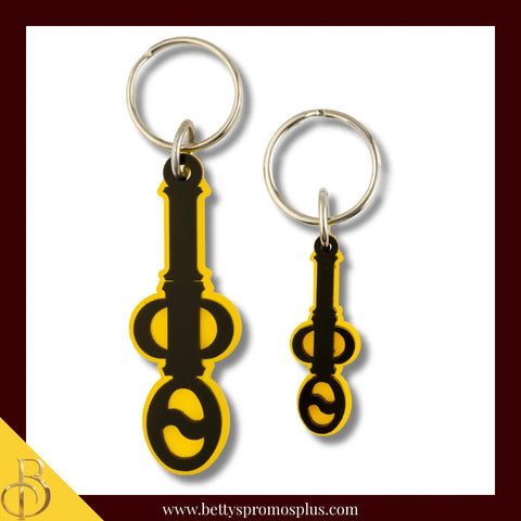 Iota Phi Theta ΙΦΘ Vertical Greek Letters Acrylic Keychain-Iota Phi Theta Paraphernalia-Iota Phi Theta Keychain-Betty's Promos Plus