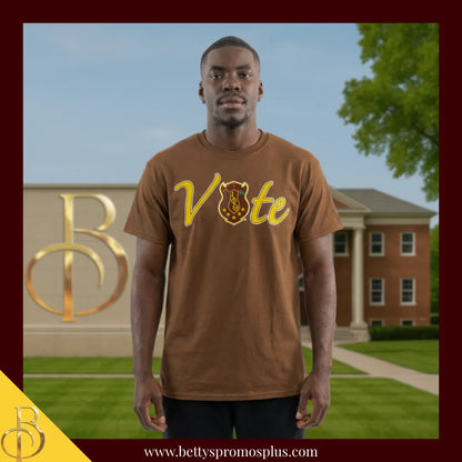 Iota Phi Theta ΙΦΘ VOTE Screen Printed T-Shirt-Iota Phi Theta Paraphernalia-Iota Phi Theta T-Shirts-Betty's Promos Plus