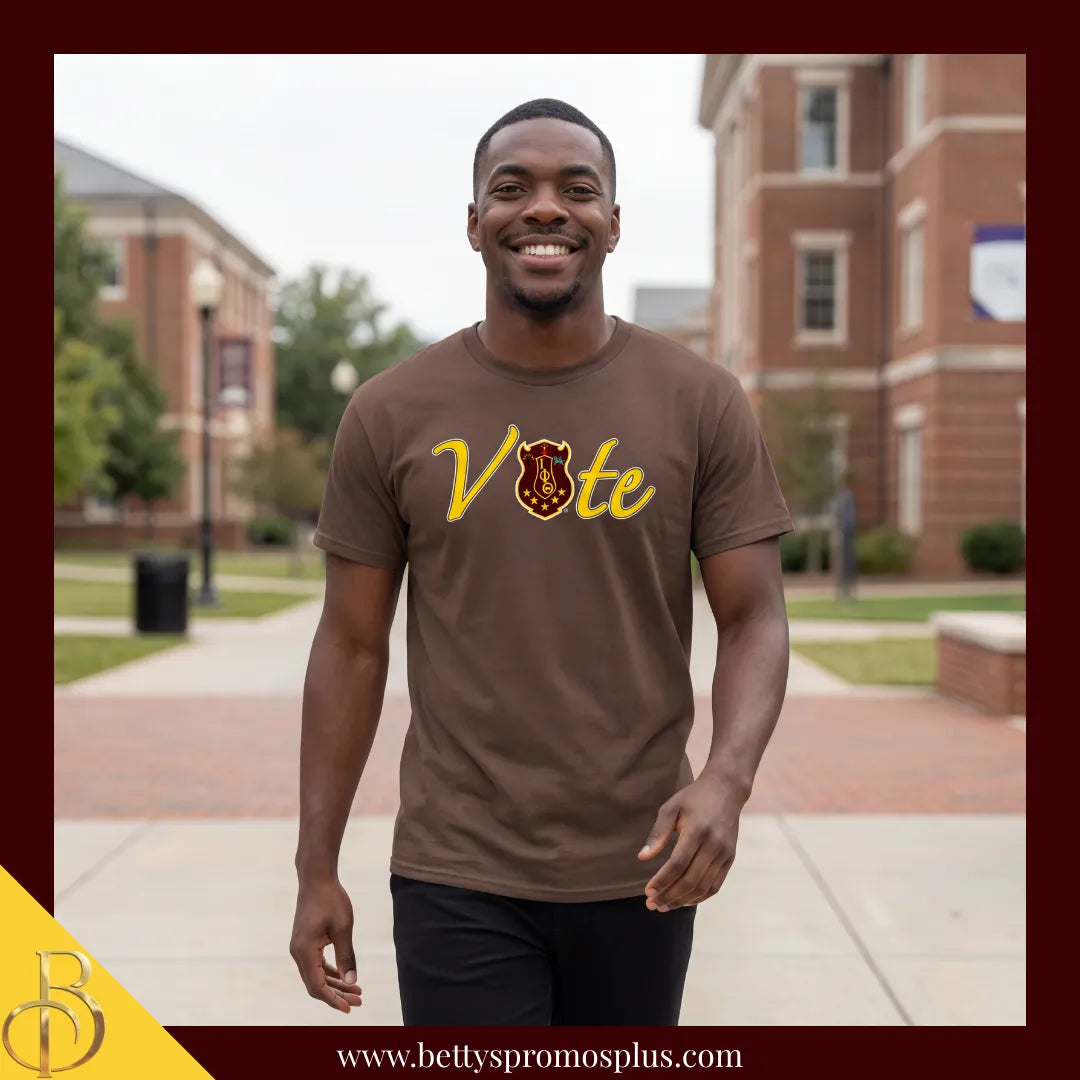 Iota Phi Theta ΙΦΘ VOTE Screen Printed T-Shirt-Iota Phi Theta Paraphernalia-Iota Phi Theta T-Shirts-Betty's Promos Plus