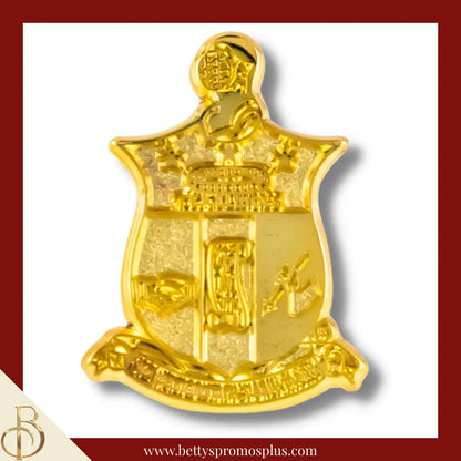 Kappa Alpha Psi Gold ΚΑΨ Shield Fraternity Greek Lapel Pin-Gold-Large-Kappa Alpha Psi Paraphernalia-Kappa Alpha Psi Lapel Pin-Betty's Promos Plus