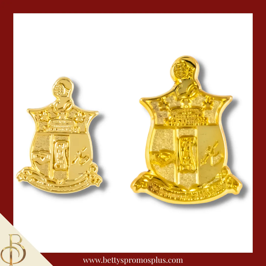 Kappa Alpha Psi Gold ΚΑΨ Shield Fraternity Greek Lapel Pin-Kappa Alpha Psi Paraphernalia-Kappa Alpha Psi Lapel Pin-Betty's Promos Plus