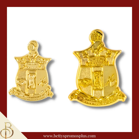 Kappa Alpha Psi Gold ΚΑΨ Shield Fraternity Greek Lapel Pin-Kappa Alpha Psi Paraphernalia-Kappa Alpha Psi Lapel Pin-Betty's Promos Plus