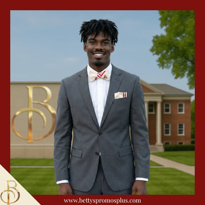 Kappa Alpha Psi ΚΑΨ Bow Tie and Pocket Square Combo-Kappa Alpha Psi Paraphernalia-Kappa Alpha Psi Bow Tie Set-Betty's Promos Plus