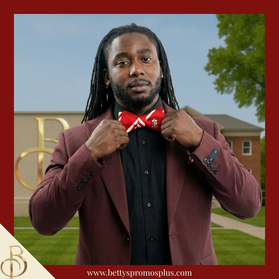 Kappa Alpha Psi ΚΑΨ Bow Tie and Pocket Square Combo-Kappa Alpha Psi Paraphernalia-Kappa Alpha Psi Bow Tie Set-Betty's Promos Plus