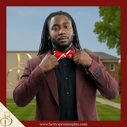 Kappa Alpha Psi ΚΑΨ Bow Tie and Pocket Square Combo-Kappa Alpha Psi Paraphernalia-Kappa Alpha Psi Bow Tie Set-Betty's Promos Plus
