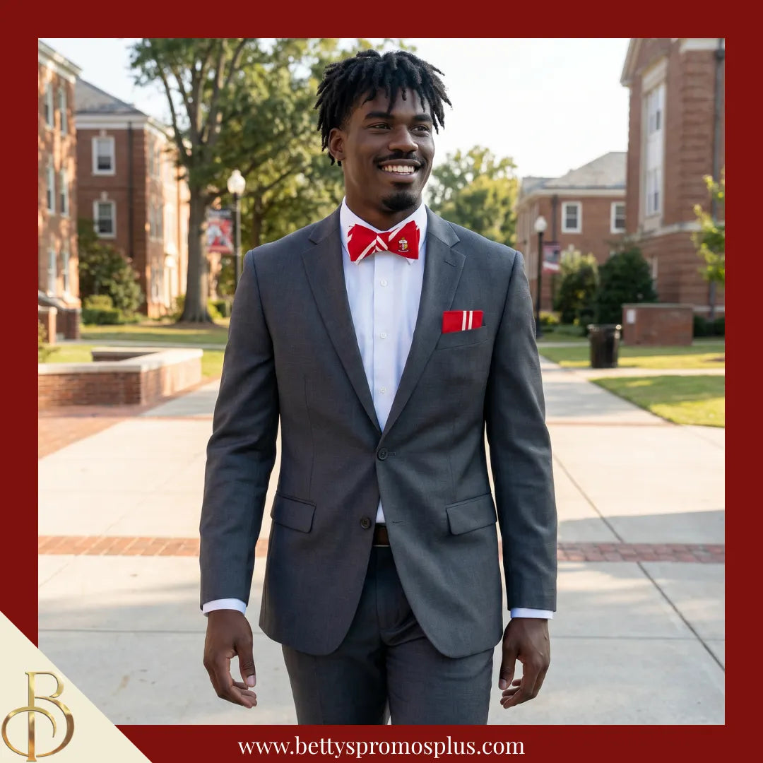 Kappa Alpha Psi ΚΑΨ Bow Tie and Pocket Square Combo-Kappa Alpha Psi Paraphernalia-Kappa Alpha Psi Bow Tie Set-Betty's Promos Plus