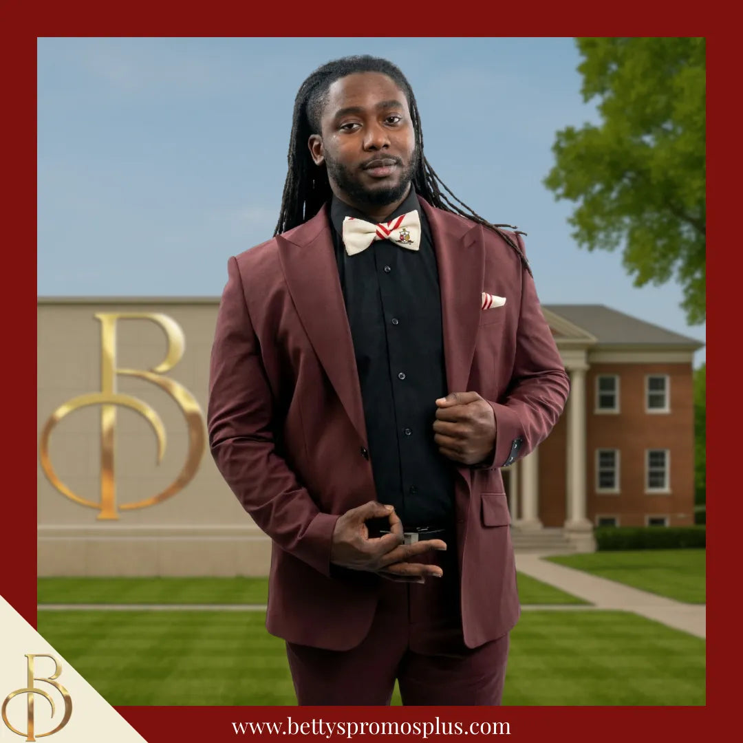 Kappa Alpha Psi ΚΑΨ Bow Tie and Pocket Square Combo-Kappa Alpha Psi Paraphernalia-Kappa Alpha Psi Bow Tie Set-Betty's Promos Plus