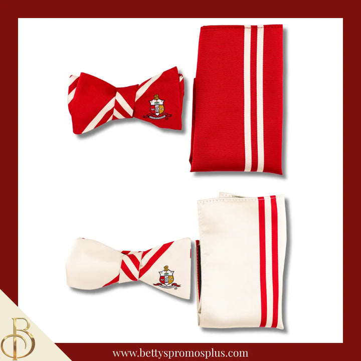 Kappa Alpha Psi ΚΑΨ Bow Tie and Pocket Square Combo