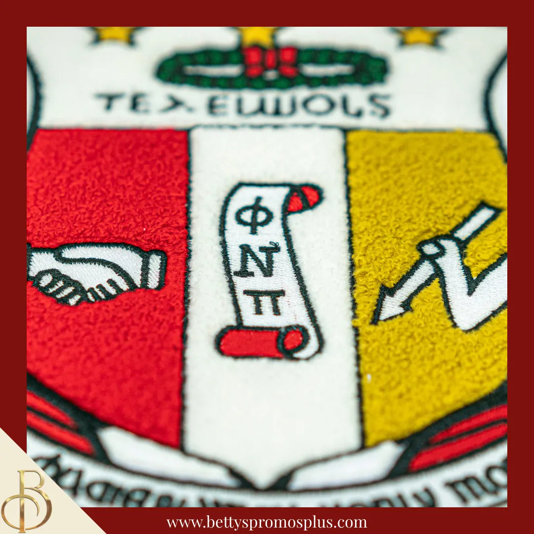 Kappa Alpha Psi ΚΑΨ Chenille Shield Red Background Embroidery Patch-Kappa Alpha Psi Paraphernalia-Kappa Alpha Psi Patch-Betty's Promos Plus