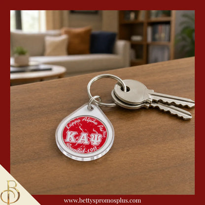 Kappa Alpha Psi ΚΑΨ Circular Acrylic Keychain with Shield or Greek Letters-Kappa Alpha Psi Paraphernalia-Kappa Alpha Psi Keychain-Betty's Promos Plus