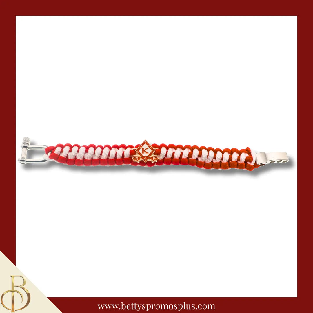 Kappa Alpha Psi ΚΑΨ Diamond Paracord Survival Bracelet-Kappa Alpha Psi Paraphernalia-Kappa Alpha Psi Bracelet-Betty's Promos Plus