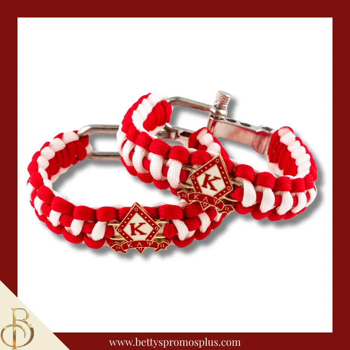 Kappa Alpha Psi ΚΑΨ Diamond Paracord Survival Bracelet