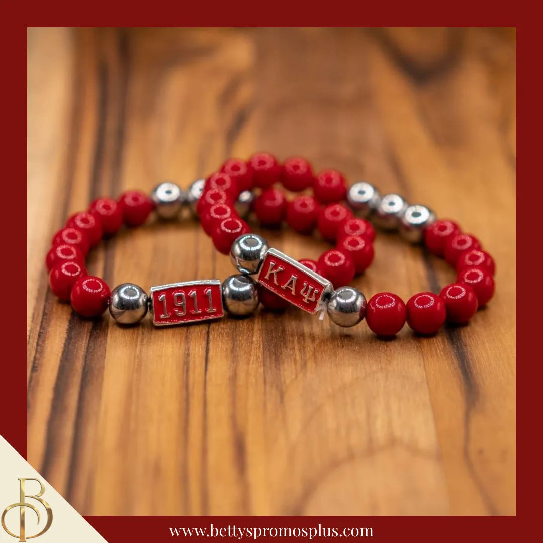 Kappa Alpha Psi ΚΑΨ Diggs Beaded Bracelet-Kappa Alpha Psi Paraphernalia-Kappa Alpha Psi Bracelet-Betty's Promos Plus