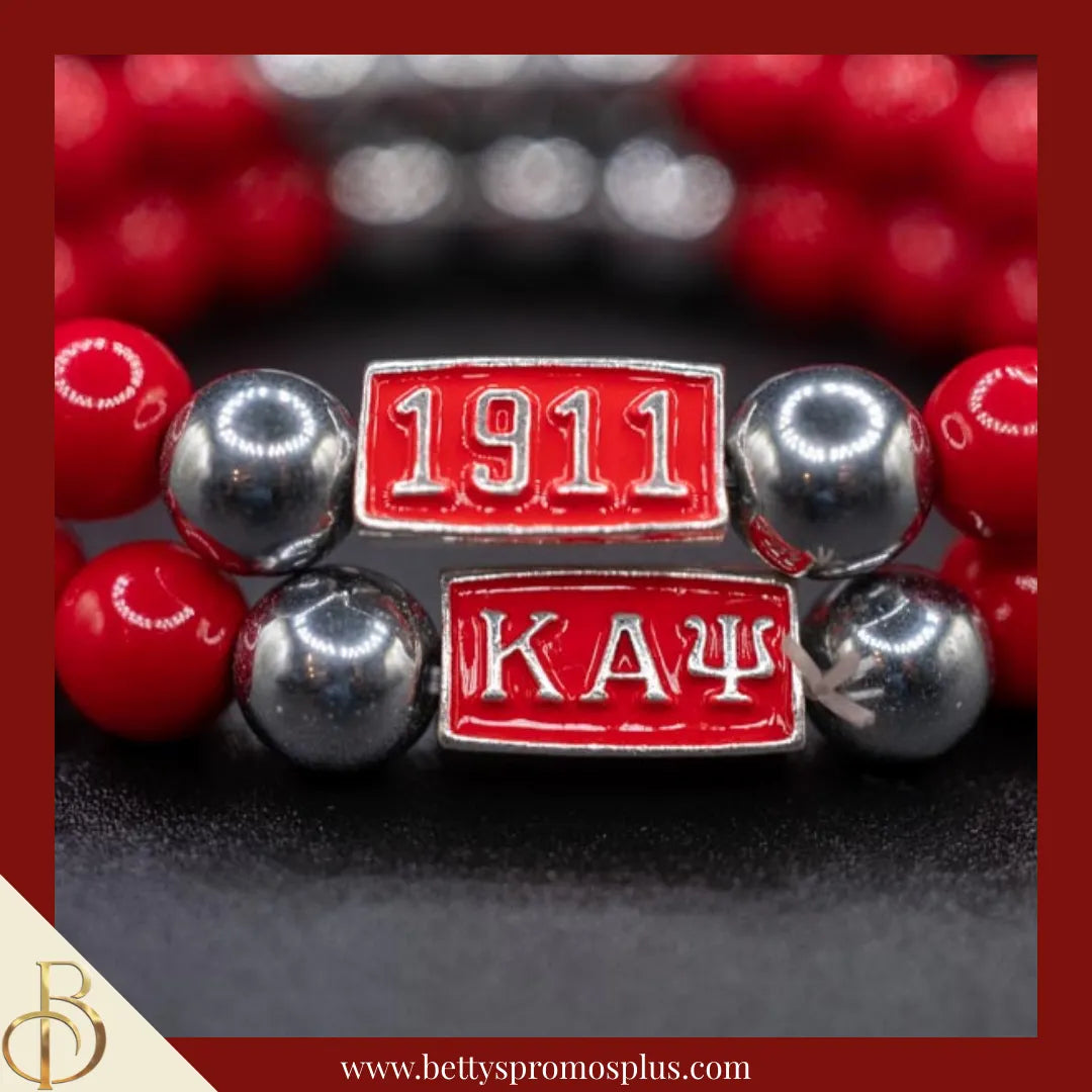 Kappa Alpha Psi ΚΑΨ Diggs Beaded Bracelet-Kappa Alpha Psi Paraphernalia-Kappa Alpha Psi Bracelet-Betty's Promos Plus