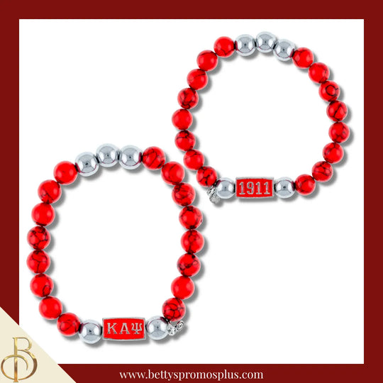 Kappa Alpha Psi ΚΑΨ Diggs Beaded Bracelet-Kappa Alpha Psi Paraphernalia-Kappa Alpha Psi Bracelet-Betty's Promos Plus