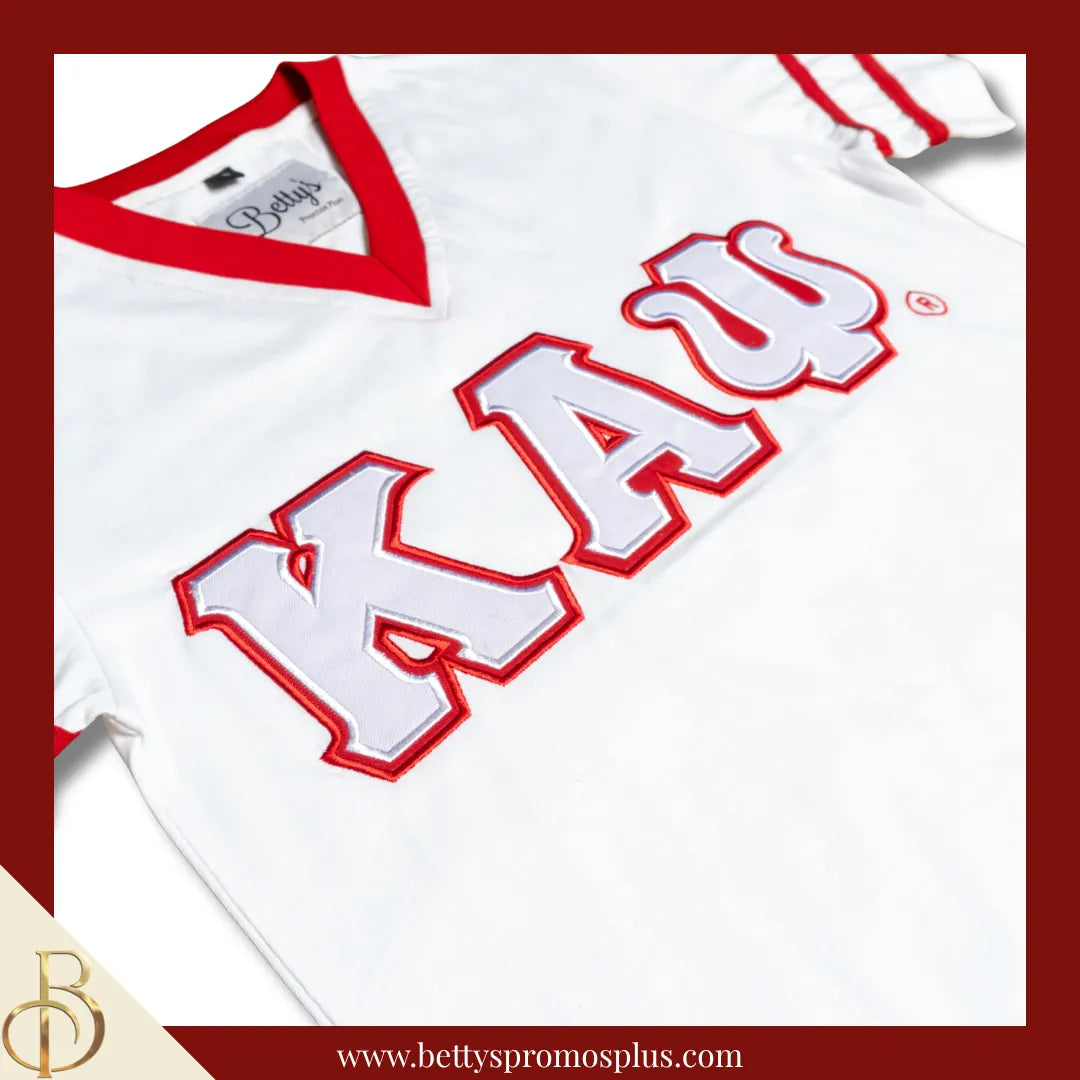 Kappa Alpha Psi ΚΑΨ Double Stitched Appliqué Embroidered Jersey T-Shirt-Kappa Alpha Psi Paraphernalia-Kappa Alpha Psi T-Shirts-Betty's Promos Plus