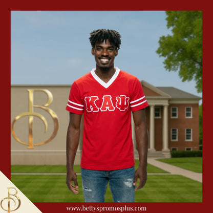 Kappa Alpha Psi ΚΑΨ Double Stitched Appliqué Embroidered Jersey T-Shirt-Kappa Alpha Psi Paraphernalia-Kappa Alpha Psi T-Shirts-Betty's Promos Plus