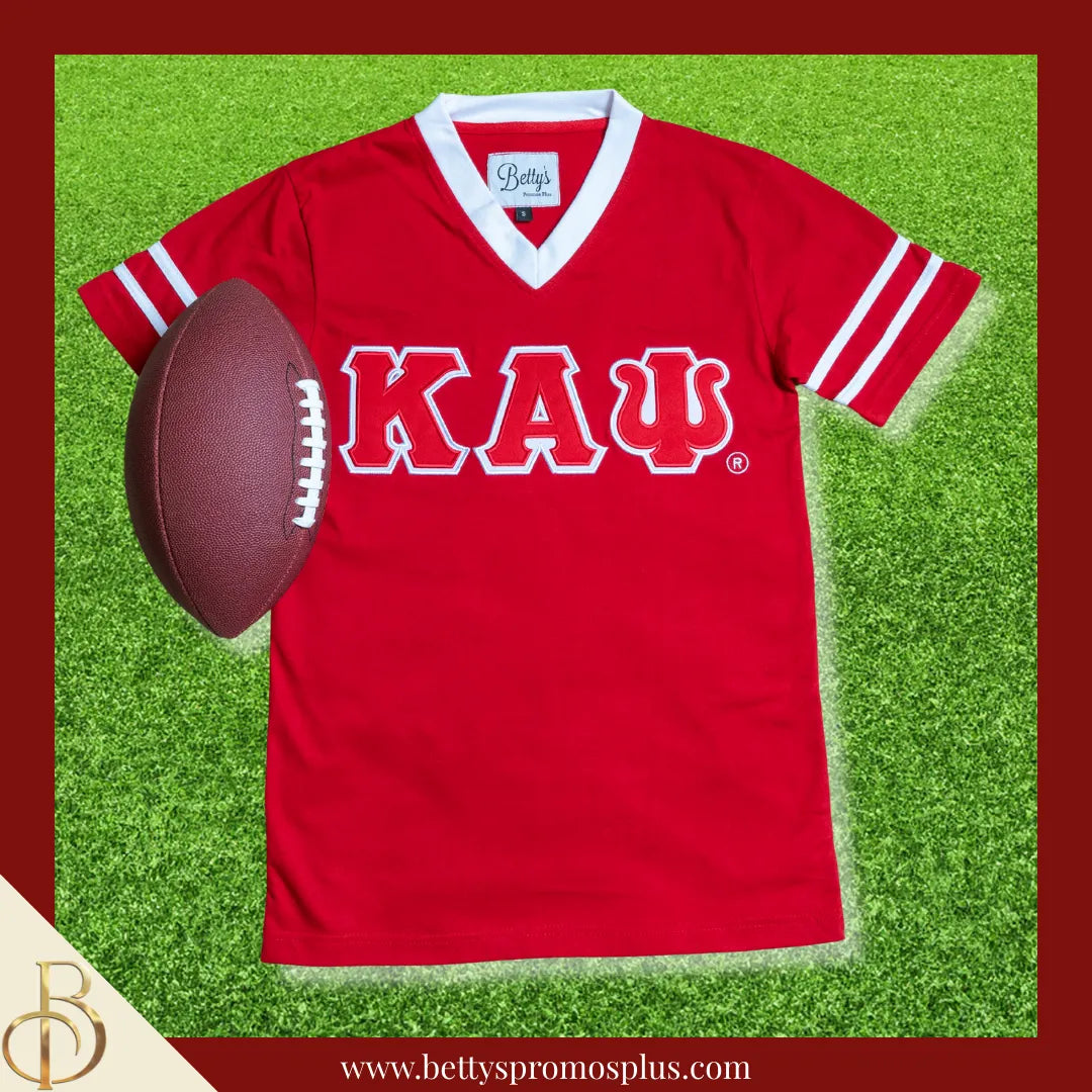 Kappa Alpha Psi ΚΑΨ Double Stitched Appliqué Embroidered Jersey T-Shirt-Kappa Alpha Psi Paraphernalia-Kappa Alpha Psi T-Shirts-Betty's Promos Plus