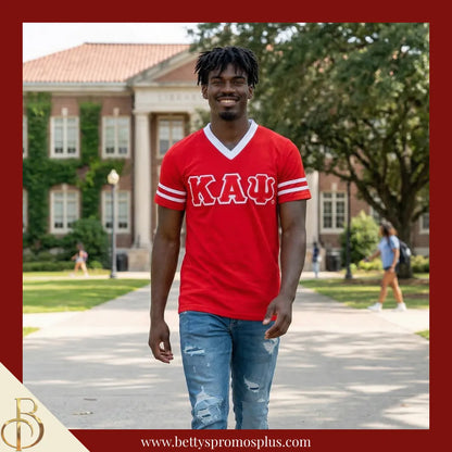 Kappa Alpha Psi ΚΑΨ Double Stitched Appliqué Embroidered Jersey T-Shirt-Kappa Alpha Psi Paraphernalia-Kappa Alpha Psi T-Shirts-Betty's Promos Plus