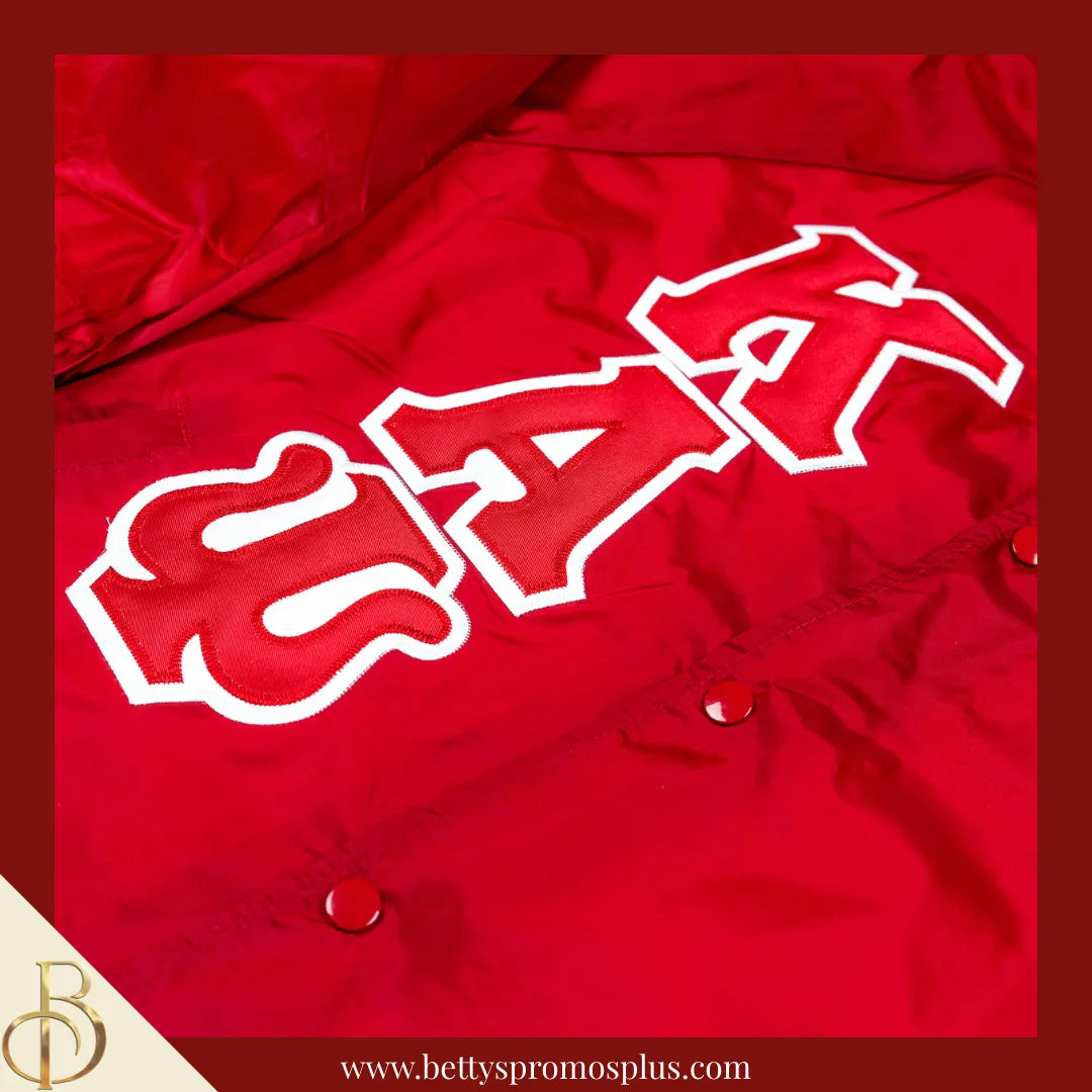 Kappa Alpha Psi ΚΑΨ Double-Stitched Embroidered Windbreaker Line Jacket-Kappa Alpha Psi Paraphernalia-Kappa Alpha Psi Line Jacket-Betty's Promos Plus