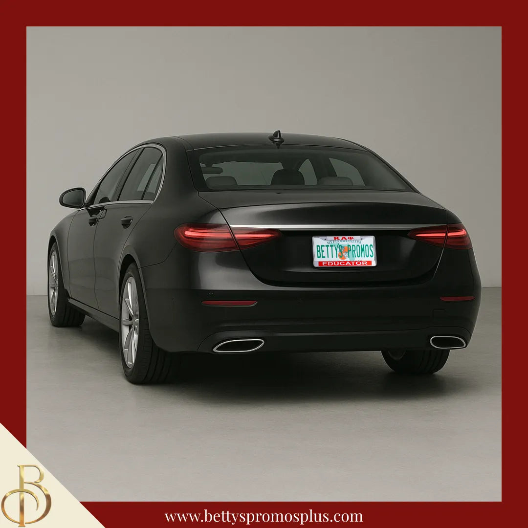 Kappa Alpha Psi ΚΑΨ Educator Chrome Laser Engraved Mirrored Acrylic Auto Tag License Plate Frame-Kappa Alpha Psi Paraphernalia-Kappa Alpha Psi Auto Tag Frame-Betty's Promos Plus