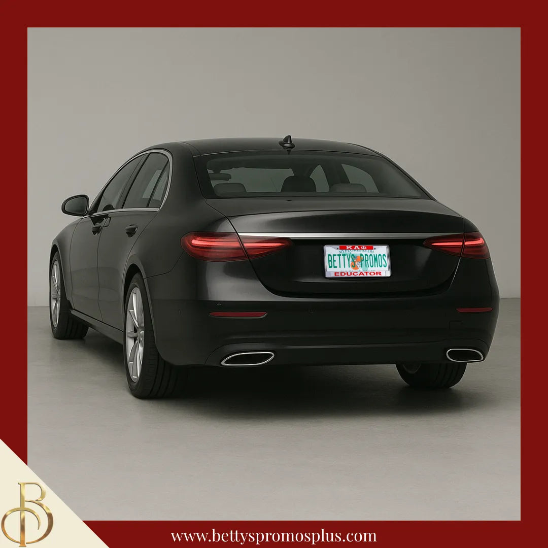 Kappa Alpha Psi ΚΑΨ Educator Chrome Laser Engraved Mirrored Acrylic Auto Tag License Plate Frame-Kappa Alpha Psi Paraphernalia-Kappa Alpha Psi Auto Tag Frame-Betty's Promos Plus