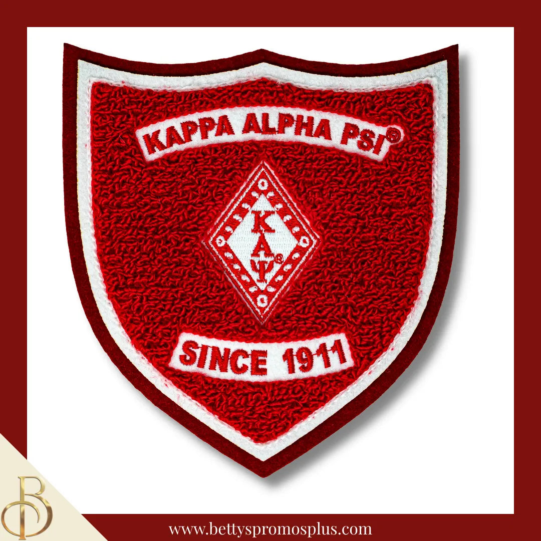 Kappa Alpha Psi ΚΑΨ Embroidered Crest Chenille Patch-Red-Kappa Alpha Psi Paraphernalia-Kappa Alpha Psi Patch-Betty's Promos Plus