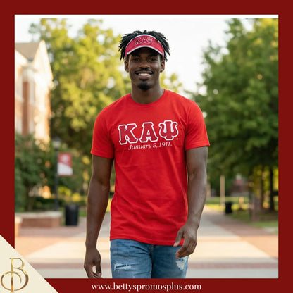 Kappa Alpha Psi ΚΑΨ Embroidered Greek Letter Featherlight Moisture Wicking Visor-Kappa Alpha Psi Paraphernalia-Kappa Alpha Psi Hats-Betty's Promos Plus