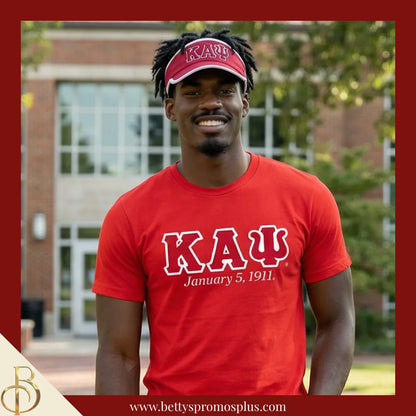 Kappa Alpha Psi ΚΑΨ Embroidered Greek Letter Featherlight Moisture Wicking Visor-Kappa Alpha Psi Paraphernalia-Kappa Alpha Psi Hats-Betty's Promos Plus