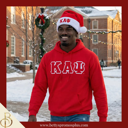 Kappa Alpha Psi ΚΑΨ Embroidered Greek Letters Deluxe Santa Hat-Kappa Alpha Psi Paraphernalia-Kappa Alpha Psi Hats-Betty's Promos Plus