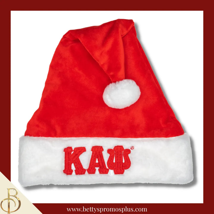 Kappa Alpha Psi ΚΑΨ Embroidered Greek Letters Deluxe Santa Hat
