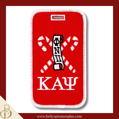 Kappa Alpha Psi ΚΑΨ Embroidered Luggage Tag-Canes-Kappa Alpha Psi Paraphernalia-Kappa Alpha Psi Luggage Tag-Betty's Promos Plus
